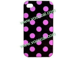 Retro Polka Dots Soft TPU Gel Case Cover Skin for iPhone 4 4G 4S