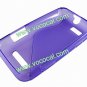 Purple S Style TPU Gel Case Cover Skin for Motorola Defy Mini XT320
