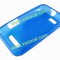 Blue S Style TPU Gel Case Cover Skin for Motorola Defy Mini XT320
