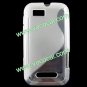 Clear S Style TPU Gel Case Cover Skin for Motorola XT320 Defy Mini