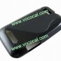 Black S Style TPU Gel Case Cover Skin for Motorola XT320 Defy Mini
