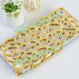 Luxury Palace Flower Hollow Out Plating Hard Case Cover Skin for iPhone 5 Golden