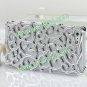 Luxury Palace Flower Hollow Out Plating Hard Case Cover Skin for iPhone 5 Silver