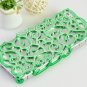 Luxury Palace Flower Hollow Out Plating Hard Case Cover Skin for iPhone 5 Green