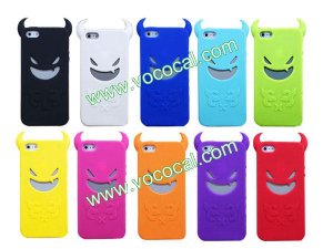 Cute 3D Silicone Devil Demon Protective Case Cover Skin for iPhone 5