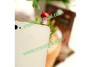 Cute Little Red Mushroom 3.5mm Dustproof Earphone Jack Plug Stopper Cap for iPhone