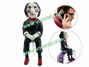Saw Jigsaw Puppet Earphone Jack Anti Dust Proof Plug Ear Cap for iPhone 5 3.5mm