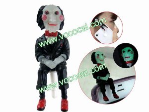 3.5mm Saw Jigsaw Puppet Earphone Jack Anti Dust Glow Plug Ear Cap for iPhone 5 4