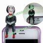 3.5mm Saw Jigsaw Puppet Earphone Jack Anti Dust Glow Plug Ear Cap for iPhone 5 4