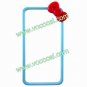 Skyblue 3D Cartoon Bow Hard Bumper Frame Case Cover for iPhone 4 4G 4S