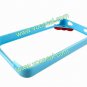 Skyblue 3D Cartoon Bow Hard Bumper Frame Case Cover for iPhone 4 4G 4S