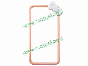 Pink Cute 3D Cartoon Bow Hard Bumper Case Cover for iPhone 4 4G 4S