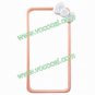 Pink Cute 3D Cartoon Bow Hard Bumper Case Cover for iPhone 4 4G 4S