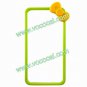 Green Cute 3D Cartoon Bow Hard Bumper Case Cover for iPhone 4 4G 4S