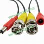 20M BNC/DC Video Power Extension Cable Cord Wire for CCTV Camera