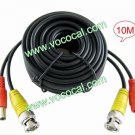 10M BNC/DC Extension Power Video Cable Cord Wire for CCTV Camera