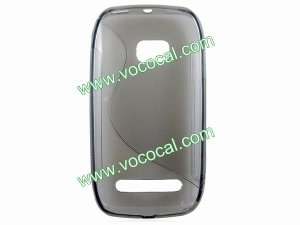 Grey S Style TPU Gel Protective Case Cover for Nokia Lumia 710