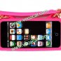 Cute Fancy Soft Silicone Handbag Case Cover Skin for iPhone 5 Rose