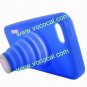 Fashion Silicone 3D Camera Stand Case Cover Skin for iPhone 5 Dark Blue