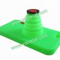 Fashion Silicone 3D Camera Stand Case Cover Skin for iPhone 5 Green