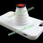 Fashion Silicone 3D Camera Stand Case Cover Skin for iPhone 5 White