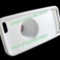 Fashion Silicone 3D Camera Stand Case Cover Skin for iPhone 5 White