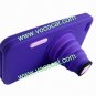 Fashion Silicone 3D Camera Stand Case Cover Skin for iPhone 5 Dark Purple