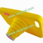 Fashion Silicone 3D Camera Stand Case Cover Skin for iPhone 5 Yellow