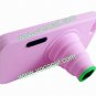 Fashion Silicone 3D Camera Stand Case Cover Skin for iPhone 5 Pink