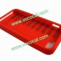 Protective Silicone Piano Key Back Case Cover Skin for iPhone 5 Red