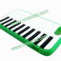 Fancy Protective Silicone Piano Key Case Cover Skin for iPhone 5 Green