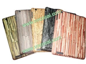 Wood Board Pattern Leather Stand Case Cover for iPad 3(The New iPad)