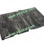 Black Wood Board Leather Stand Case Cover for iPad 3(The New iPad)