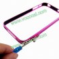 Rose Aluminium Metal Bumper Case Cover Stylus Pen for iPhone 4 4G 4S