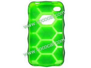 Green 3D Diamond Crystal TPU Case Cover Skin for iPhone 4 4G 4S