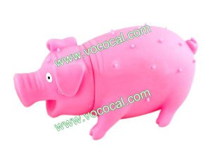 Pink Rubber Animal Doll Pig Squeeze Toy Stress Reliever