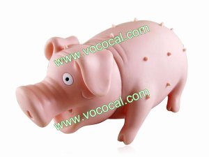 Cute Rubber Doll Pig Abreact Vent Squeeze Toy Stress Reliever