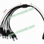 1 Female to 8 Male CCTV Security Camera Power Cable Wire Cord