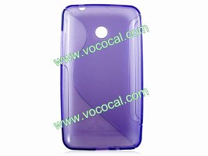 Purple S Style TPU Protective Case Cover for LG E510 Optimus Glare