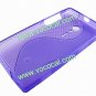 Purple S Style TPU Protective Case Cover for Sony Xperia Ion LT28at