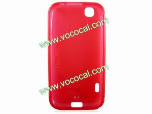 Red S Style TPU Protective Case Cover for LG Optimus Sol Victor E730