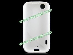 White S Style TPU Protective Case Cover for LG E730 Optimus Sol Victor