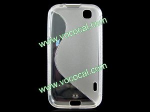 Clear S Style TPU Protective Case Cover for LG E730 Optimus Sol Victor