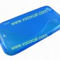 Blue S Style TPU Protective Case Cover for LG E730 Optimus Sol Victor
