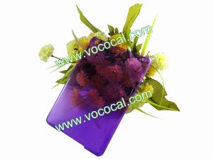 Clear Crystal Hard Case Cover Skin for iPad Mini Purple