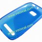 Blue S Style TPU Gel Protective Case Cover for Nokia Lumia 710