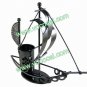 Metal Craft Gift Sailboat Boat Ship Pen Brush Holder Container Pot