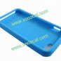 Protective Silicone Piano Key Back Case Cover Skin for iPhone 5 Sky Blue