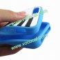 Protective Silicone Piano Key Back Case Cover Skin for iPhone 5 Sky Blue