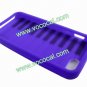 Fancy Protective Silicone Piano Key Case Cover Skin for iPhone 5 Purple
